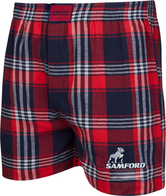 Samford University Bulldogs Flannel Boxers